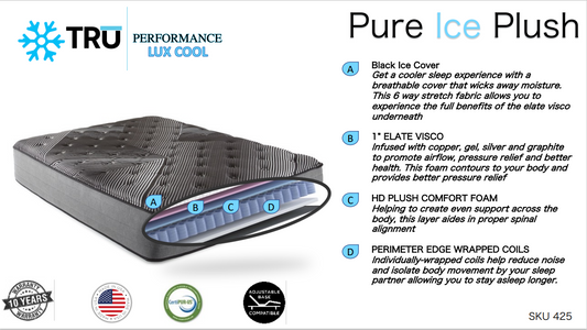 MD Tru Performance Lux Cool Black Ice Plush - 425