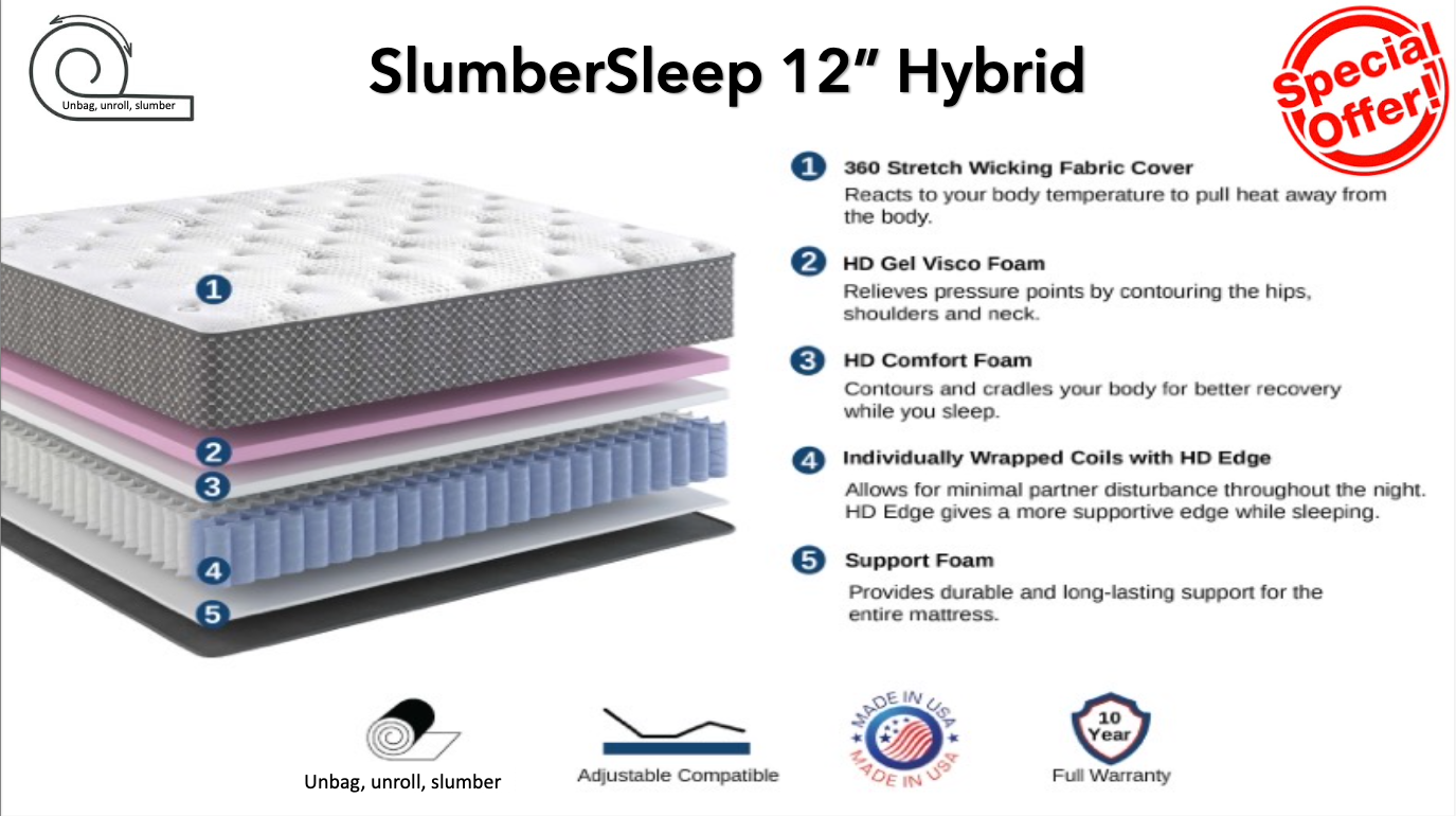 MD Slumbersleep 12" Hybrid