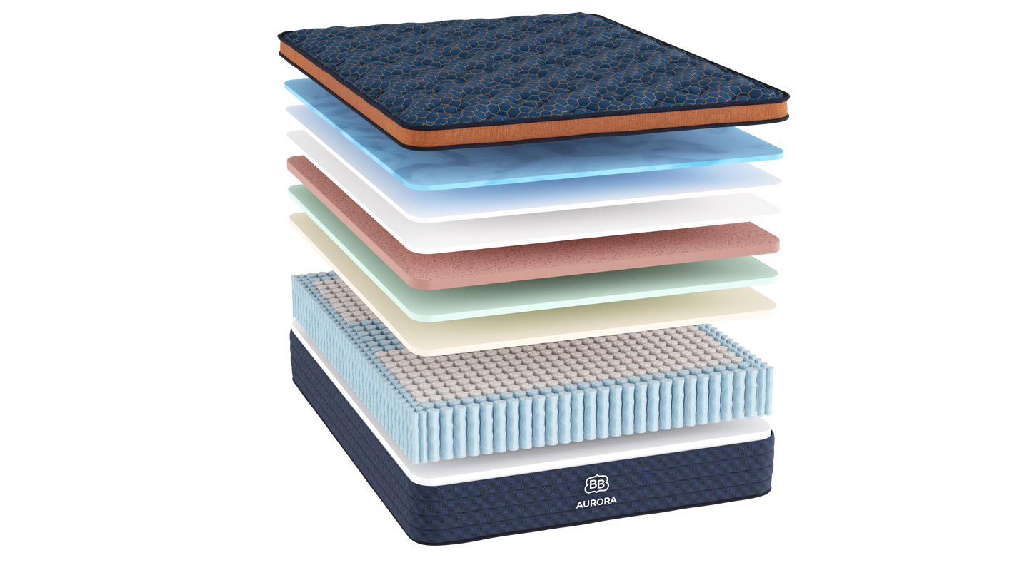 BROOKLYN BEDDING AURORA HYBRID PCM COOLING 15" - MEDIUM