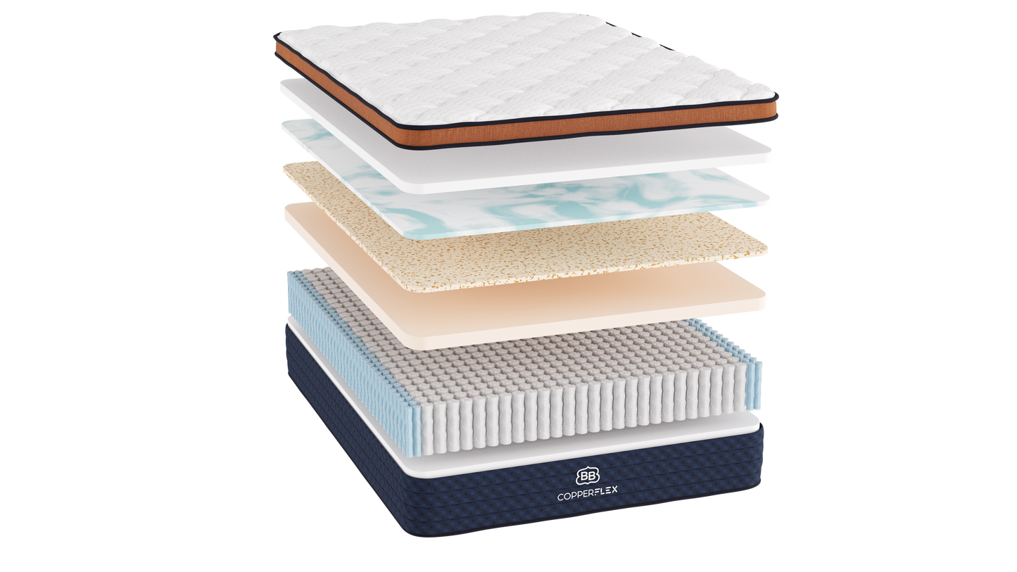 BROOKLYN BEDDING COPPER FLEX HYBRID PRO COOLING 14" - SOFT