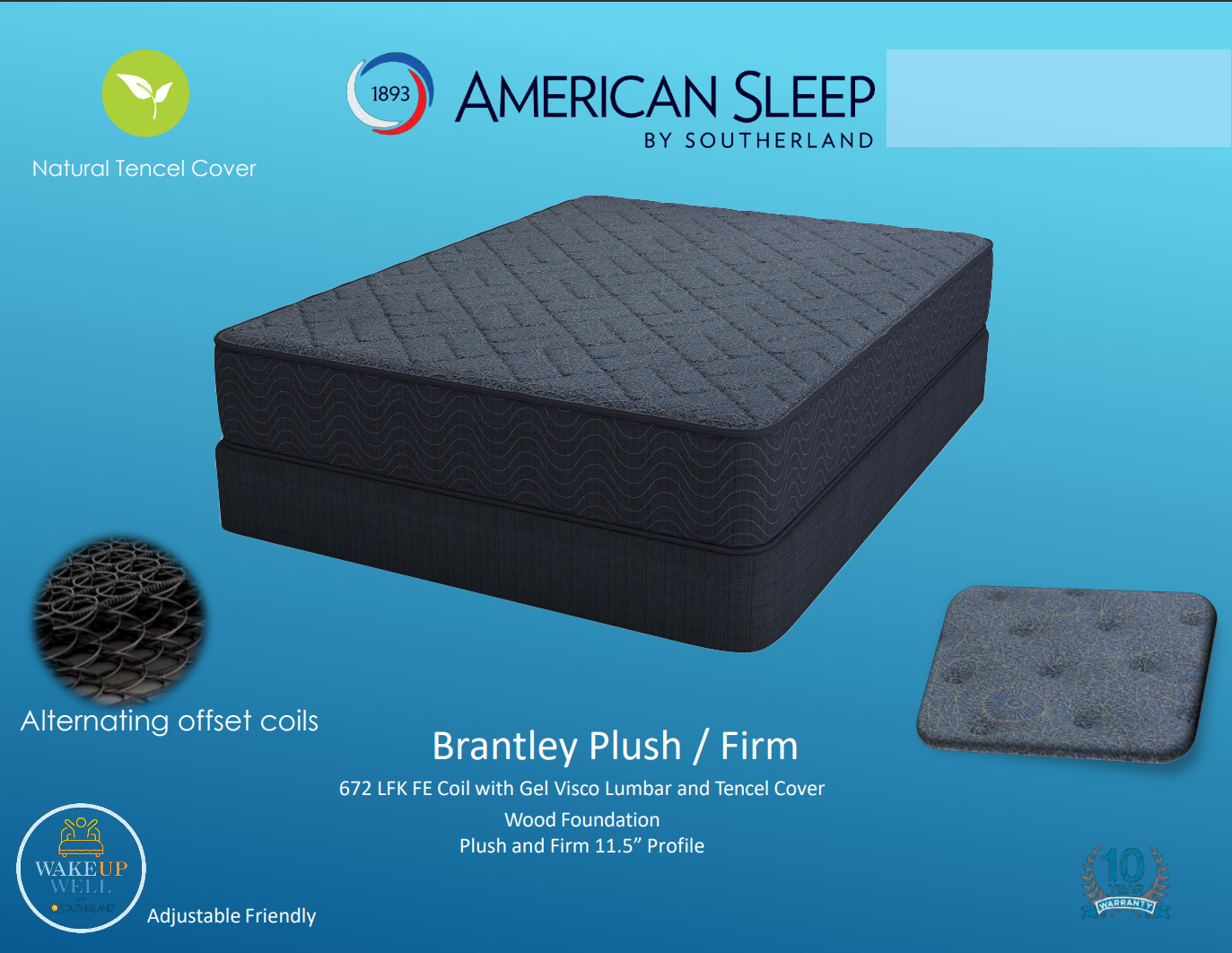 Southerland American Sleep Brantley Firm