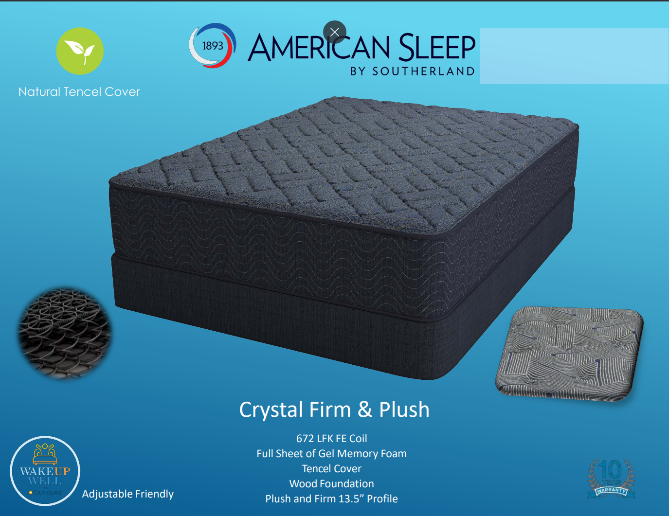 American Sleep by Southerland Crystal Firm