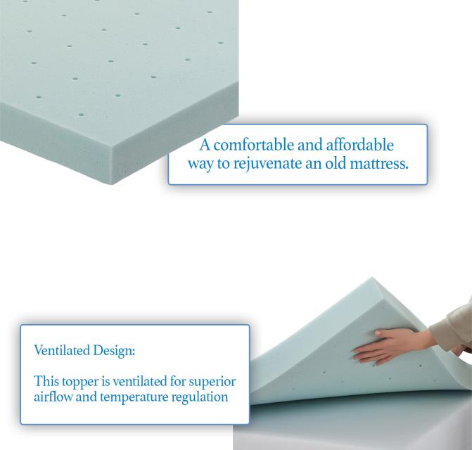 Sleeptone 3 Inch Memory Foam Mattress Topper