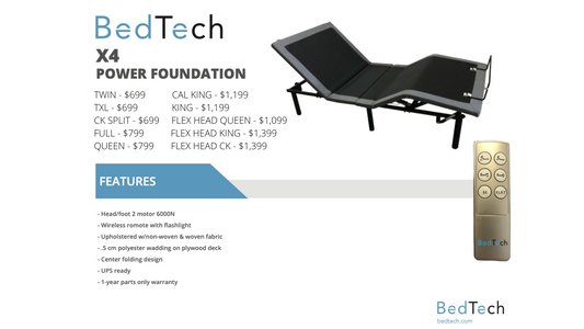 Bed Tech X5 Power Foundation Adjustable Base