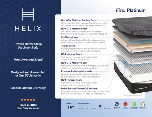 HELIX PLATINUM LATEX HYBRID FIRM