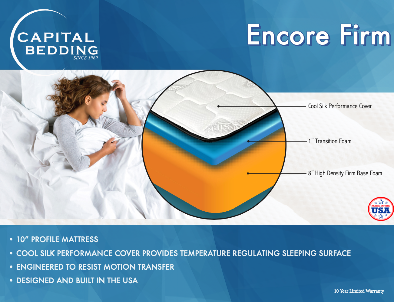 Capital Encore Extra Firm 10"