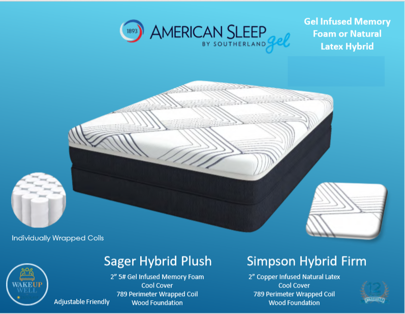 Southerland American Sleep Simpson Hybrid Firm
